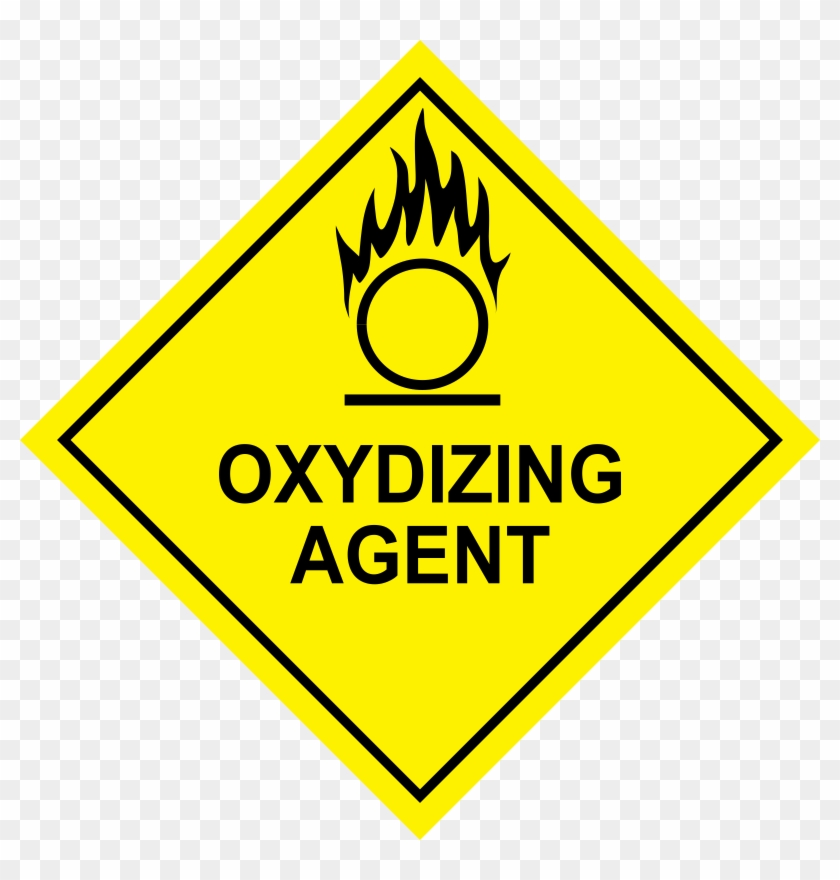 Definition Of Clipart In Microsoft - Hazardous Material Placards, Label - Oxidising Agent #135885