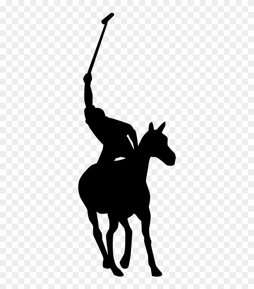 Polo Player Clipart - Silhouette #136031