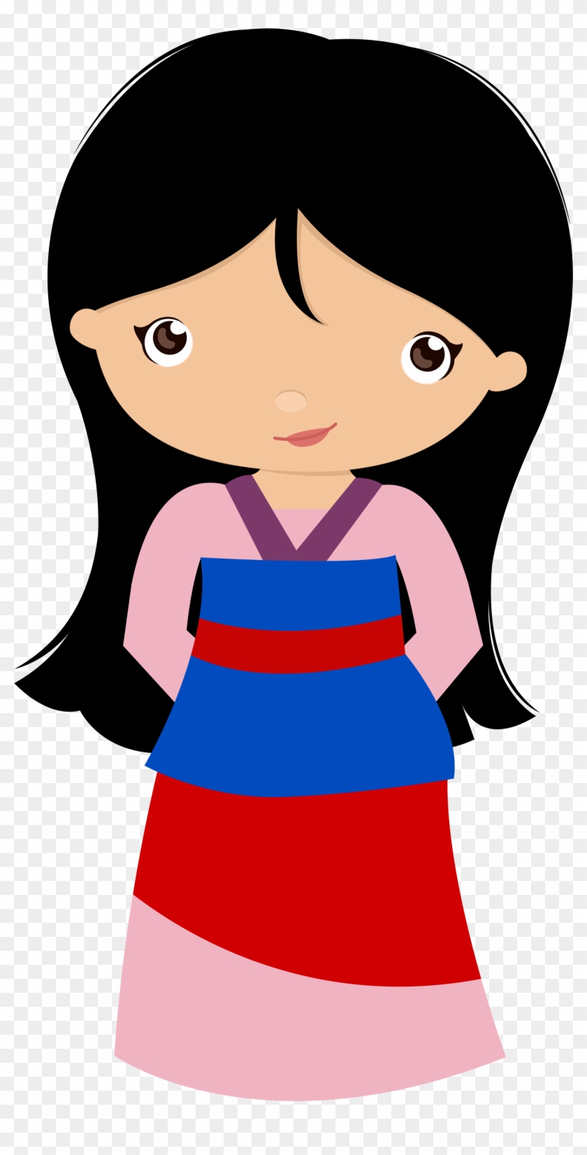 Mulan E Pocahontas - Clipart Cute Mulan #136446