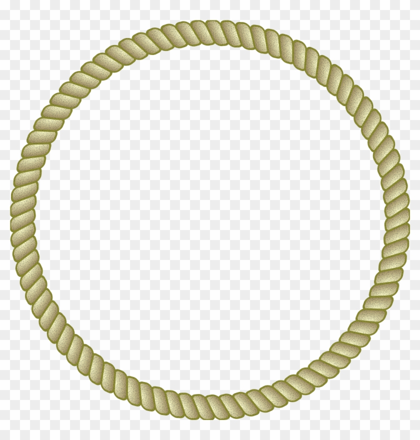 Round Rope Border 86dyt4 Clipart - Round Rope Vector Png #136463
