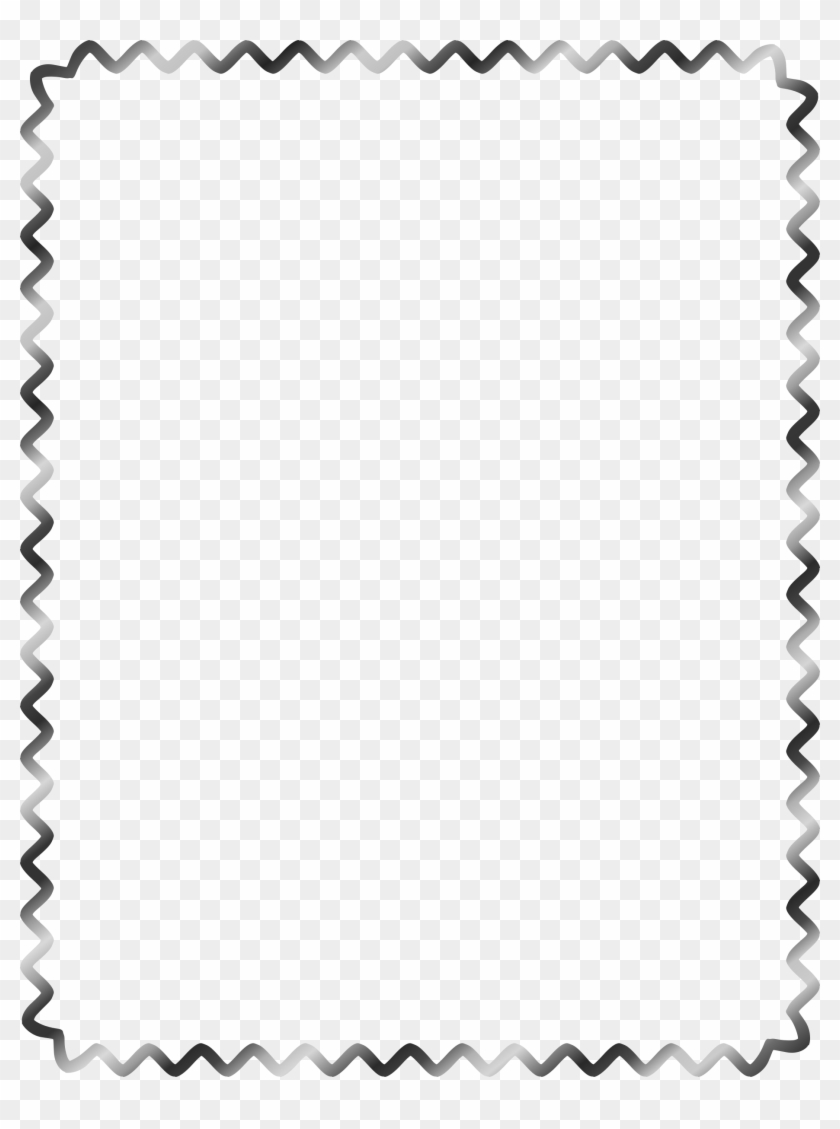 Sine Wave Border - Black And White Border #136494
