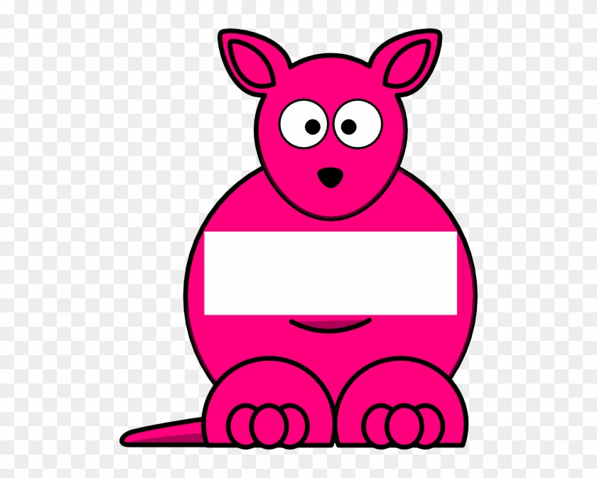 Pink Sightword Kangaroo Clip Art - Cartoon Kangaroo #136556