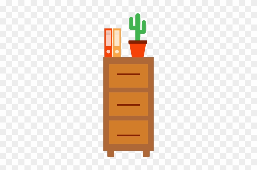 Office Cabinet With Cactus Clipart Transparent Png - Cactus Cliparts #137177