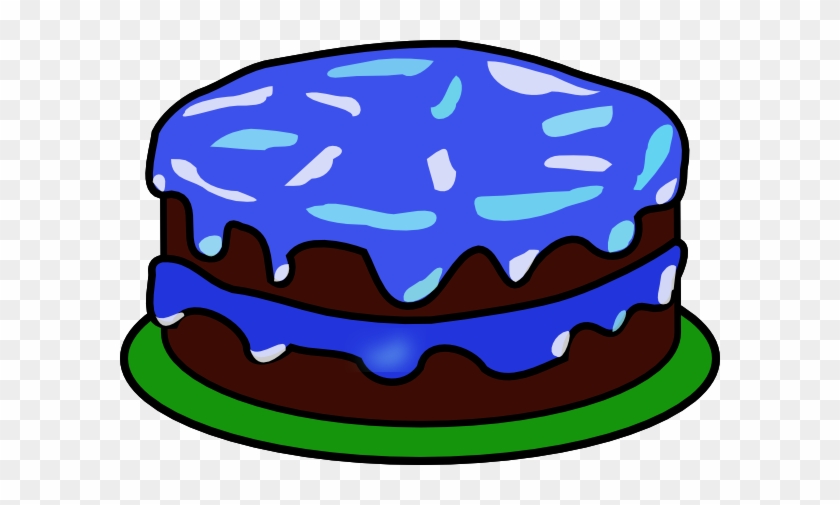 Clipart Cake No Candles Blue With Candle Clip Art At - Birthday Cake Clip Art #137243