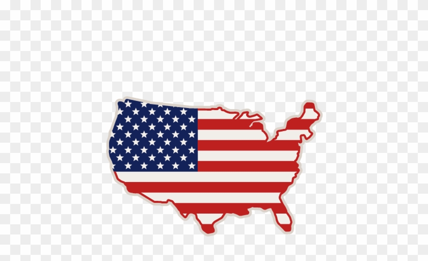 United States Svg Scrapbook Cut File Cute Clipart Files - Sua Flag Map Vector #137353