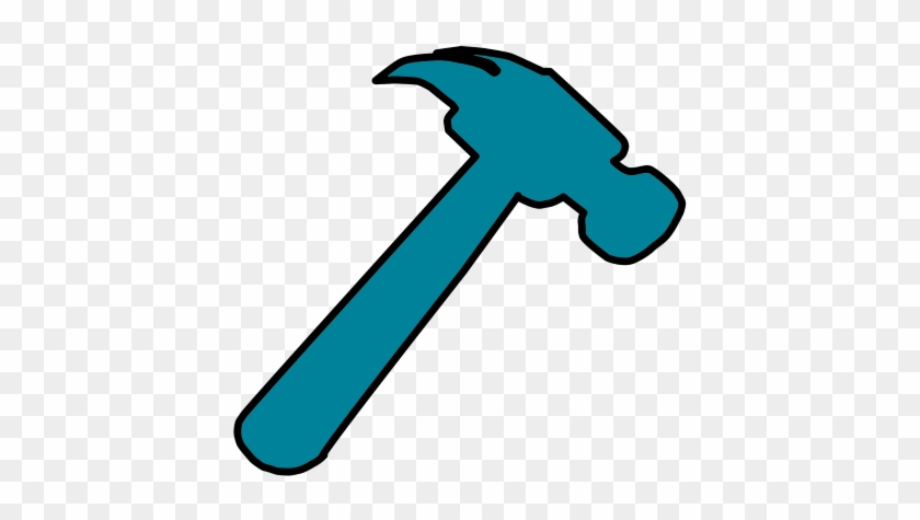 Blue Hammer - Clip Art Hammer #137508