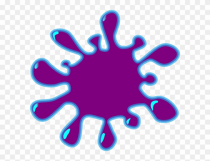 Purple Clip Art - Paint Splatter Clip Art #137536