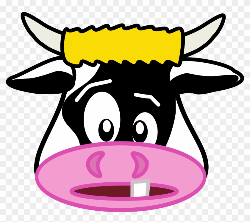 Open Clipart Cartoon Cow - Funny Cartoon Cow Faces #137753