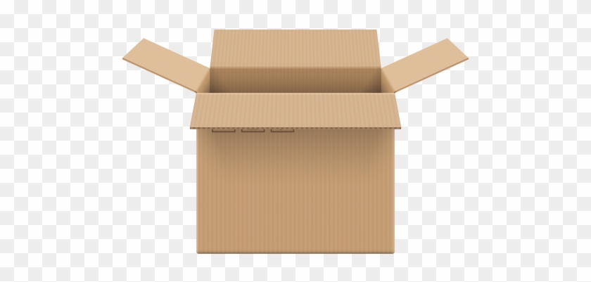 Cardboard Box Open Png Clip Art - Cardboard Box Png #137795