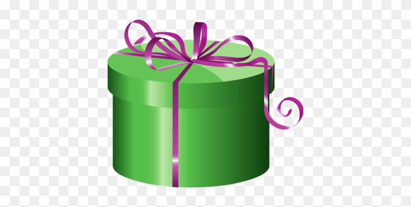 Gift Box Clipart - Purple And Green Present #137868