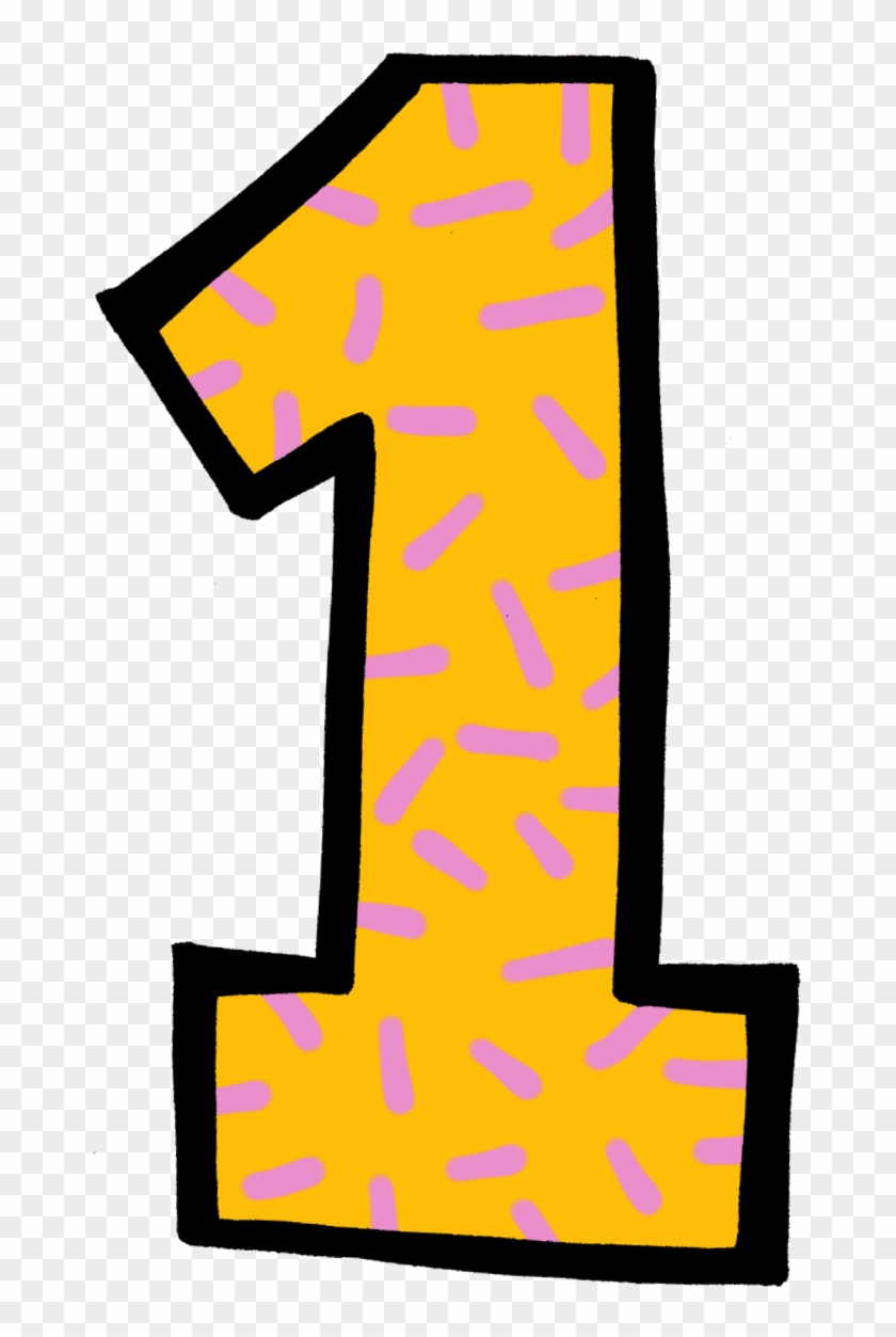 5 - Number 1 Yellow Clipart #138006