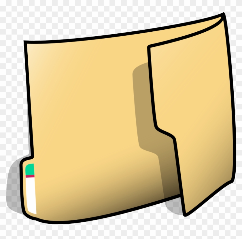 File Folder Clip Art - Cartoon Folder #138206