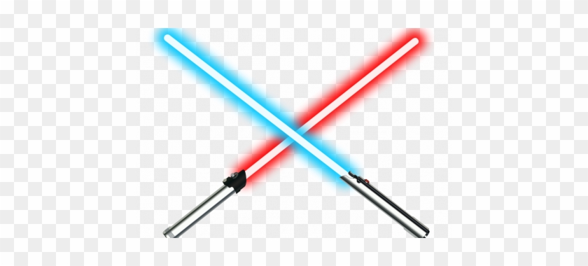 Star Clip Art Transparent Background - Red And Blue Lightsabers #725930