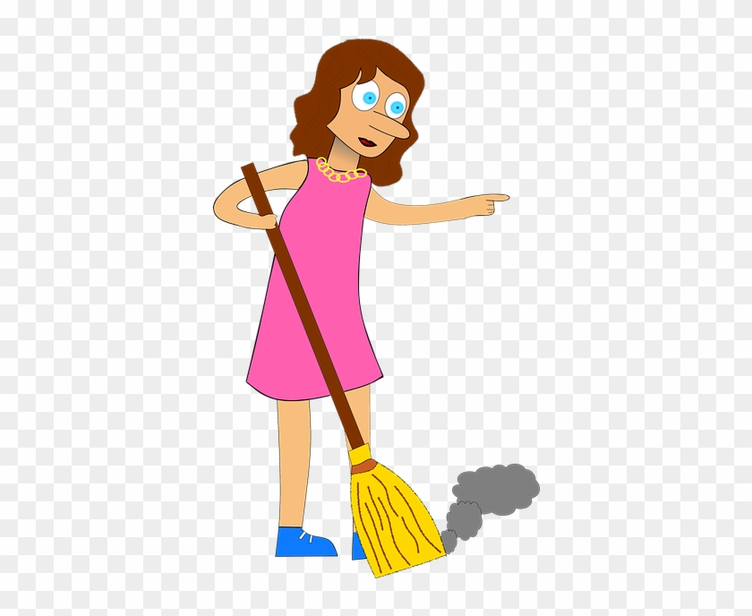 Mom Cleaning Cliparts 13, - Mujer Limpiando Dibujo #726032