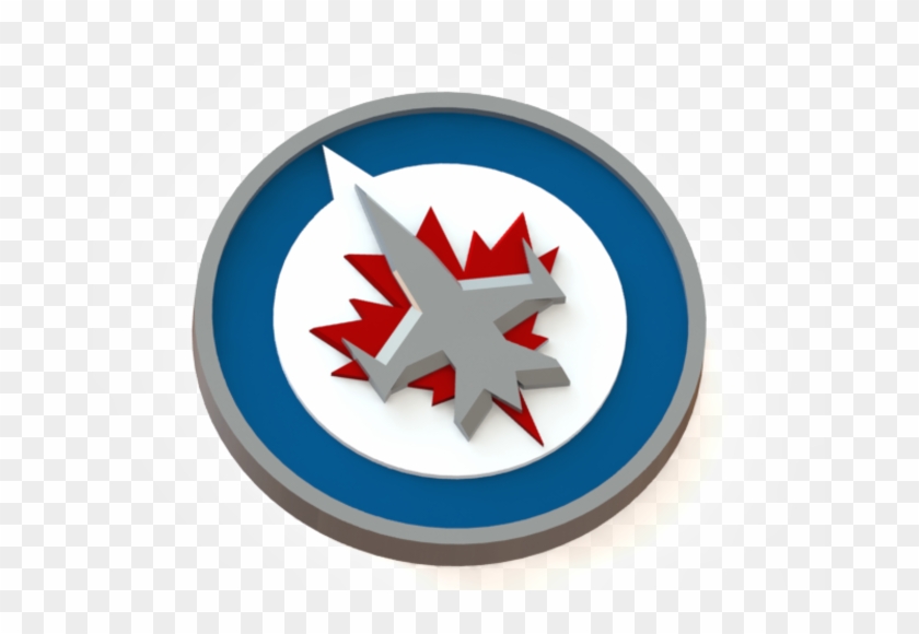 3d Printed Winnipeg Jets Logo By Ryšard Poplavskij - Royal Canadian Air Force #726074