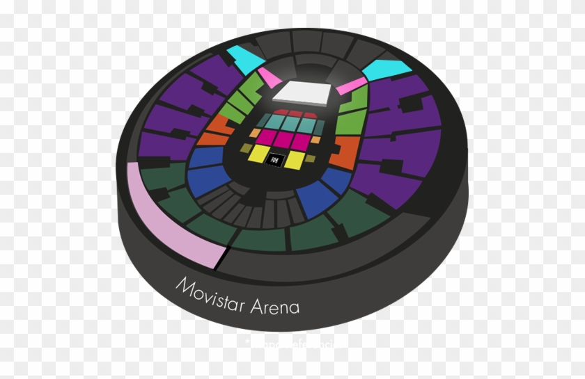 Mapa Movistar Arena Jesse Y Joy - Movistar Arena Romeo Santos #726328