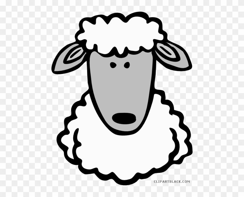 Sheep Head Animal Free Black White Clipart Images Clipartblack - Draw A Sheep Face #726373