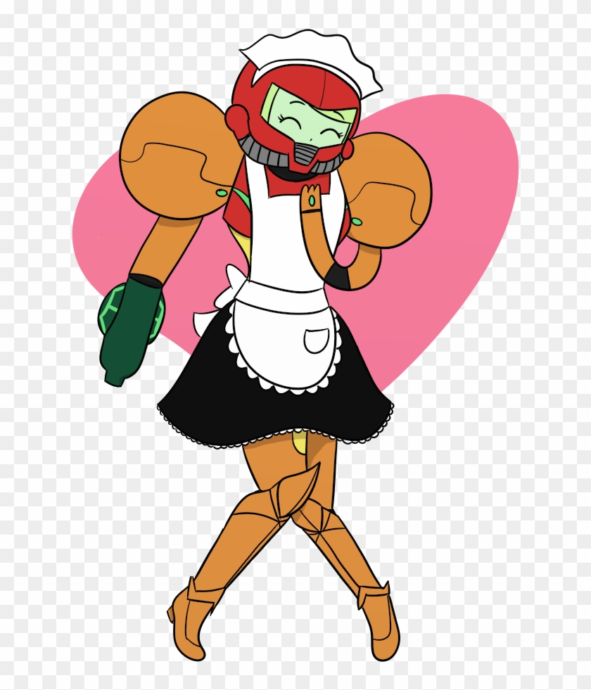 Maid Samus By Bluepopcakes - Samus Aran #726616