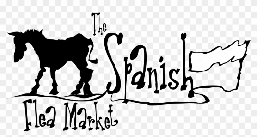 The Spanish Flea Market Logo Black And White - Spanish #726635