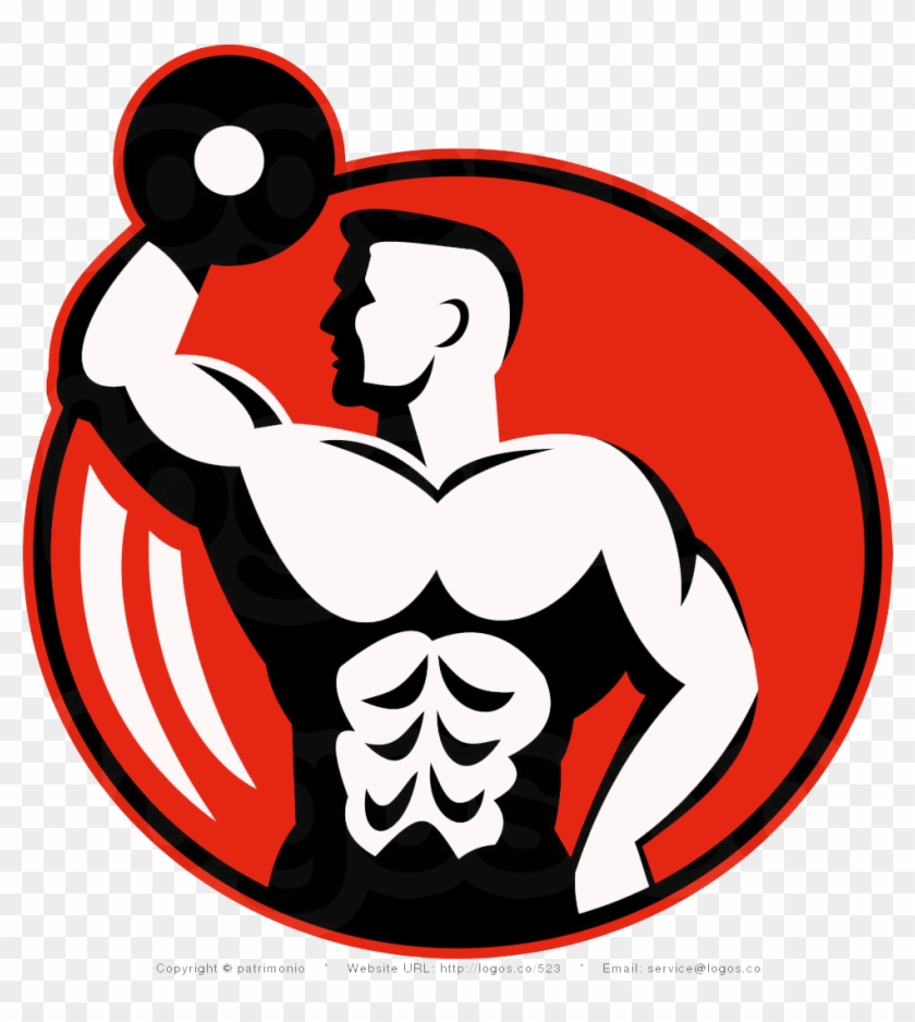 Fitness Centre Logo Bodybuilding Clip Art - 3d Budy Building Logo #726792