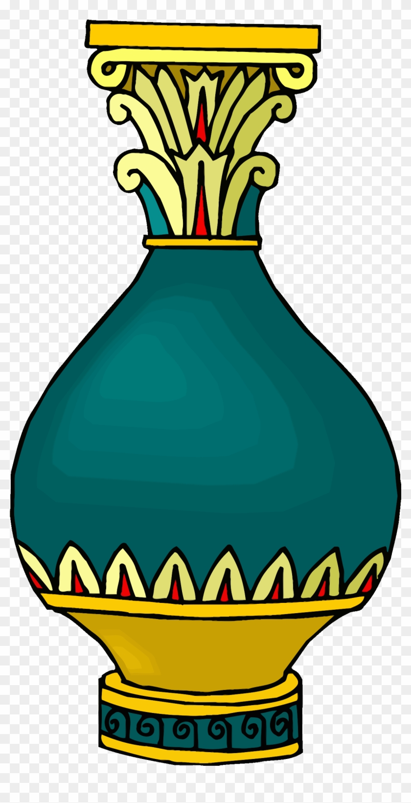 Big Image - Vase Clipart Black And White Png #726991