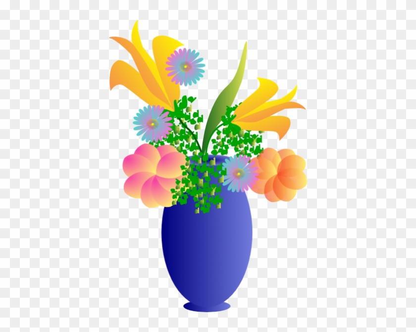 Vase Clip Art At Clker Com Vector Clip Art Online Royalty - Bouquet Of Flowers Clip Art #726995