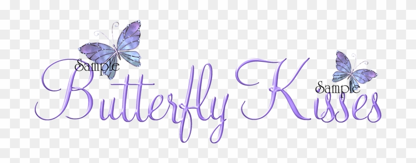 Kiss Clipart The Word - Lettering Of Word Butterfly #727039