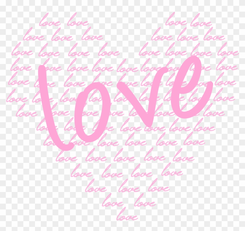 Word Art, Wallpaper Backgrounds, Hearts, Background - Clip Art #727118
