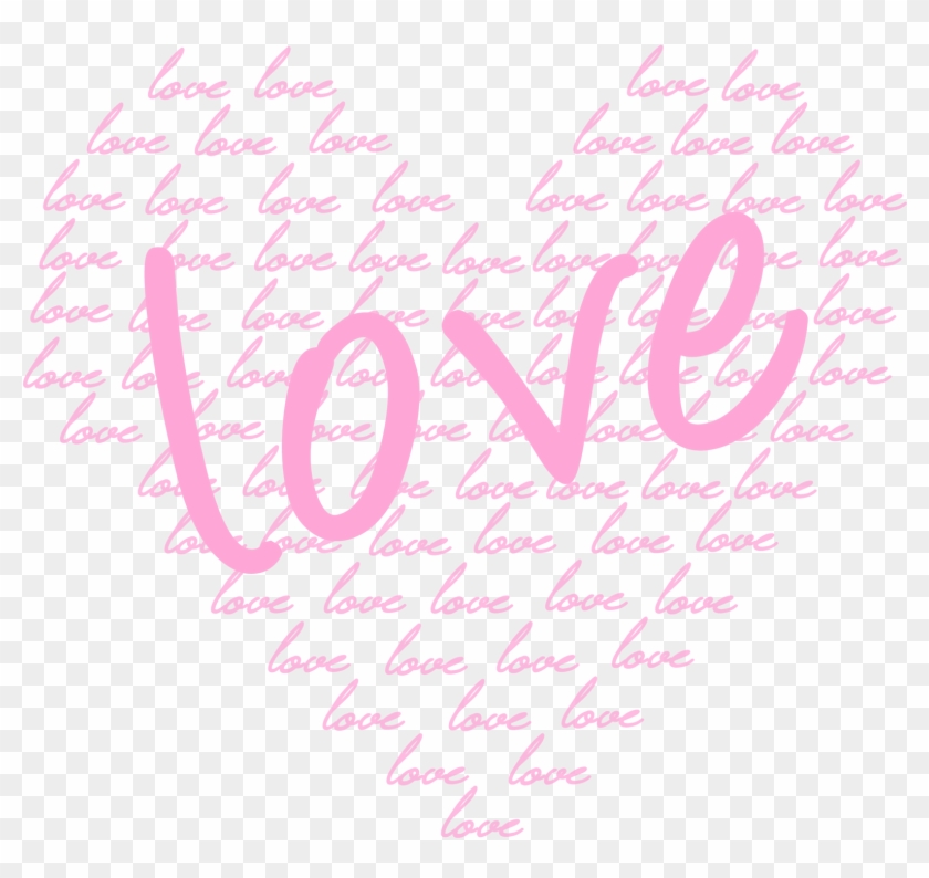 Word Art, Wallpaper Backgrounds, Hearts, Background - Clip Art #727118