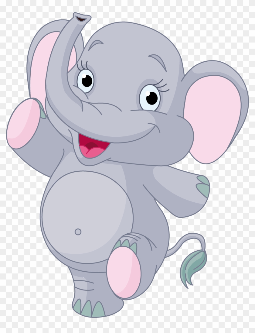 Tags By Word - Cute Baby Elephant Cartoons #727142
