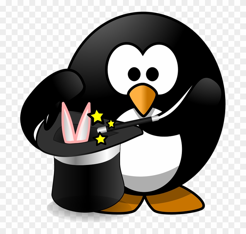 Magic Game Cliparts 7, Buy Clip Art - Penguin Magician Clipart #727243