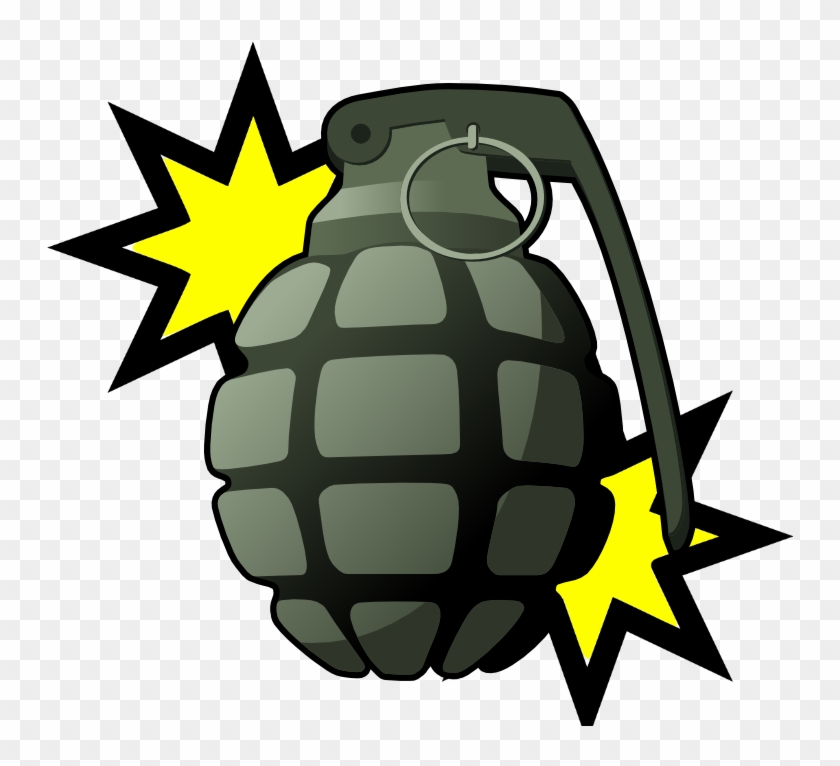 Grenade Drawing Clip Art - Grenade Drawing Clip Art #727260