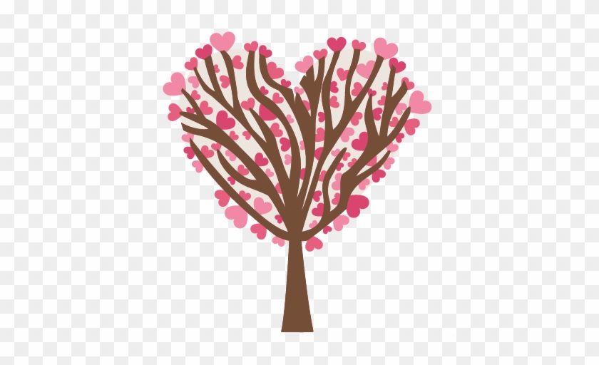 Heart Tree Svg Scrapbook Cut File Cute Clipart Files - Scalable Vector Graphics #727363