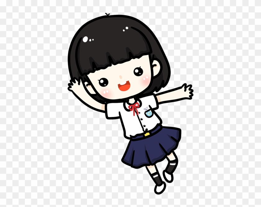 Estudante Cartoon Desktop Wallpaper Q-version - Cute Japanese Cartoon Character Girl #727389