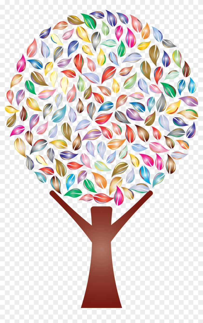 Big Image - Colorful Tree Transparent Background #727475