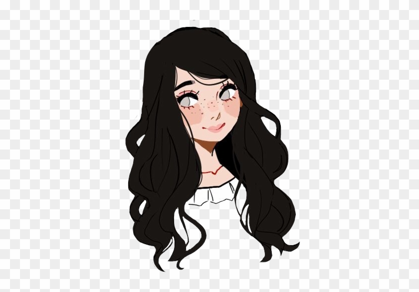 clipart lady black hair