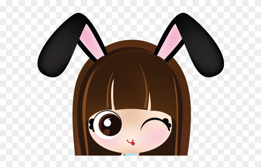 Successfully Turned Into A Bunny Girl With Long Black - Avatar Cute #727504