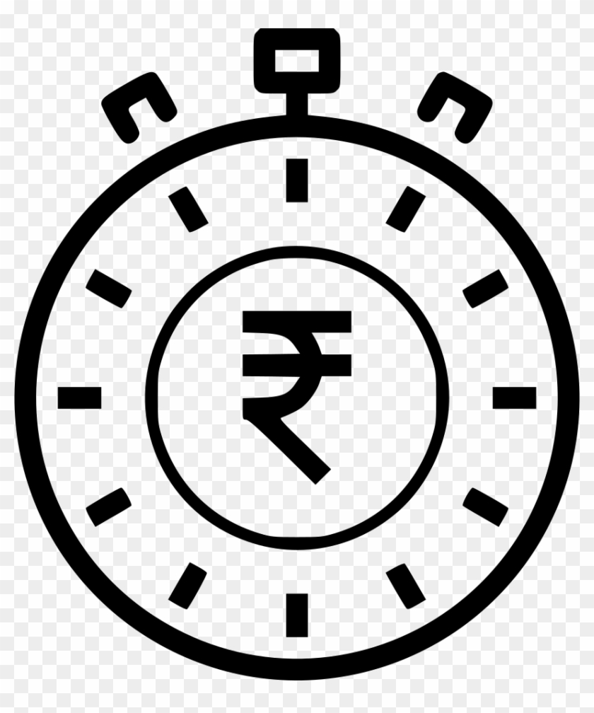 Time Management Indian Rupee Clock Deadline Performance - Time Icon #728138