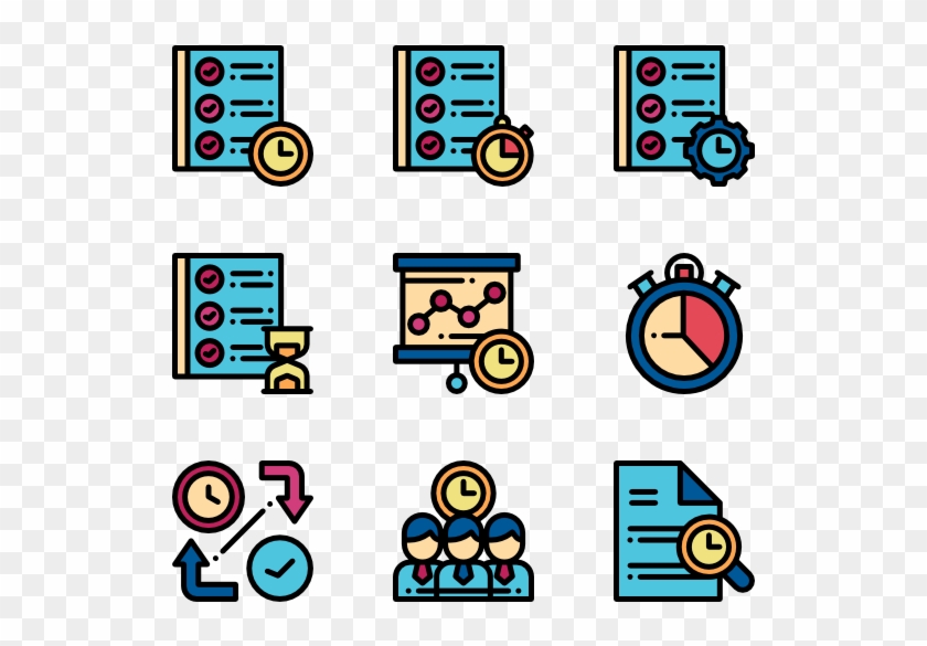 Time Management - Machinery Icons #728200