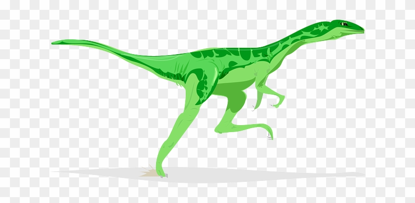 Colored Running Dinosaur