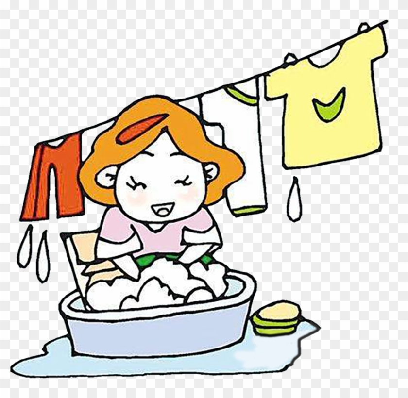 Cartoon Washing Clothing Laundry Clip Art - Hand Wash Clothes Cartoon -  Free Transparent PNG Clipart Images Download