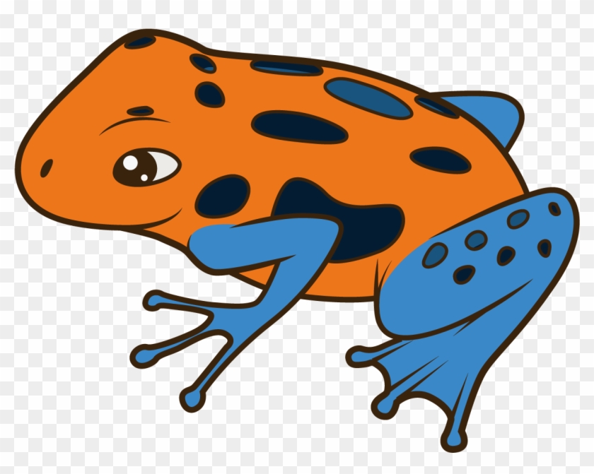 Poison Dart Frog Cartoon Illustration - Frog Cartoon Poison Dart #728446