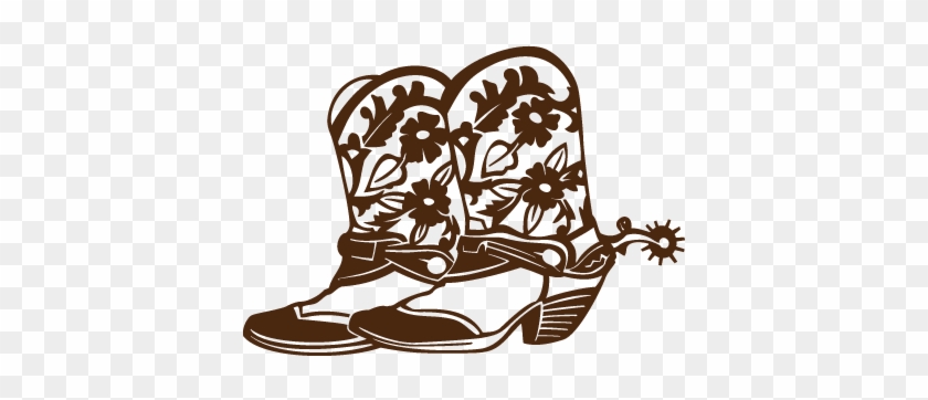 Car Cowgirl Cliparts - Black Clip Art Cowboy Boots #728562