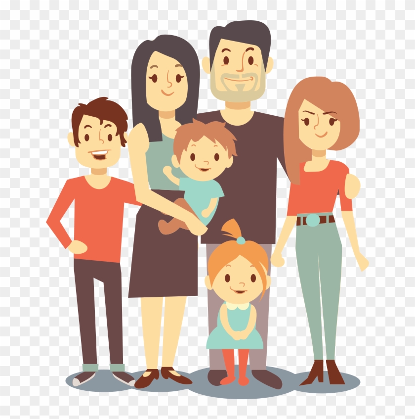 Loveland's Healthy - Cute Cartoon Family #728657