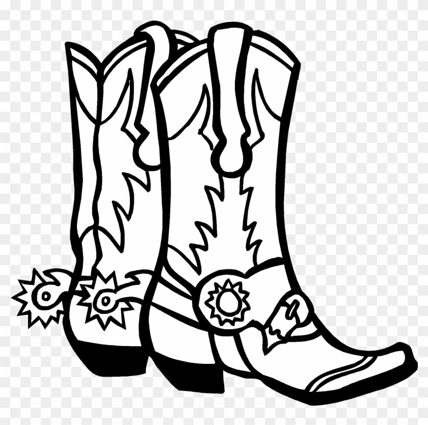 October - Cowboy Boots Coloring Pages #728950