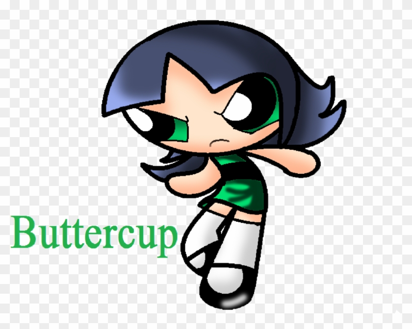 Powerpuff Girls Wallpaper Possibly Containing Anime - Power Puff Girl Butter Cup #729041