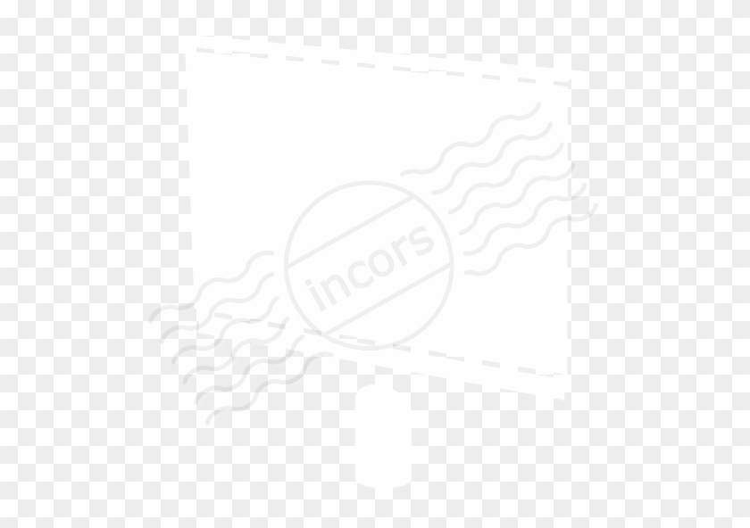 Billboard Empty Icon - Billboard White Icon Png #729192