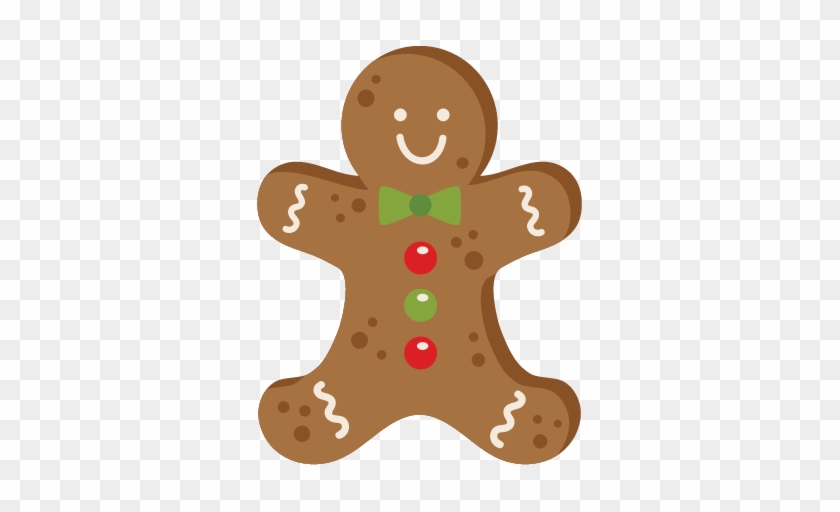 Gingerbread Man Cookie Svg Scrapbook Cut File Cute - Gingerbread Man #729208