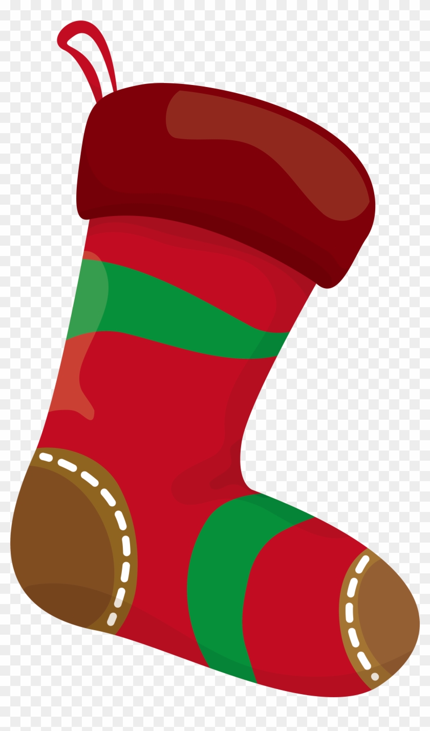 Christmas Stocking Sock Clip Art - Christmas Stocking Sock Clip Art #729351