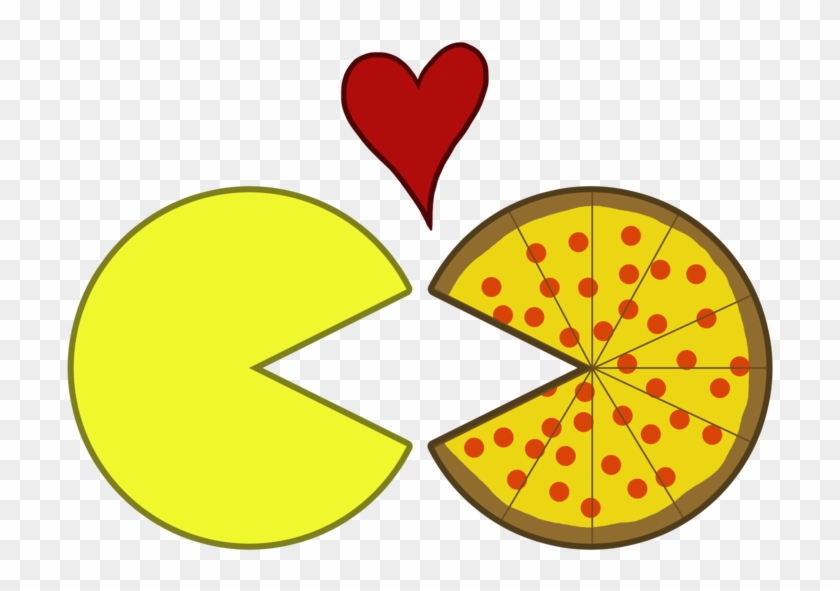 Pac-man And Pizza By Kristalstittle - Pizza And Pac Man #729387